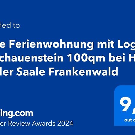 Tolle Ferienwohnung Mit Loggia In Schauenstein 100Qm Bei Hof An Der Saale Frankenwald Kültér fotó